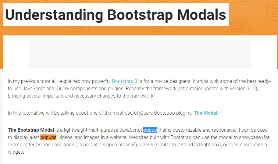  Yet another useful  post  regarding Bootstrap Modal Popup