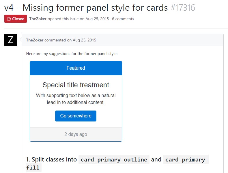 Having need of past panel look for cards